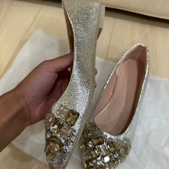 Bling-bling wedding dress flat shoes eur42 - Picture 7 of 11